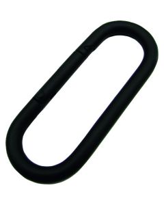 Stainless Steel PUCHI-KARABINA Snap Hook Black Plated