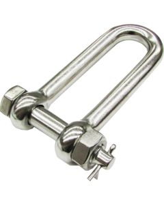 Stainless Steel Long Safety D-Shackle Bolt type