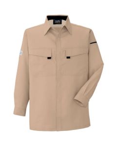 เสื้อเชิ้ตแขนยาว A-3368 2 เบจ 5L