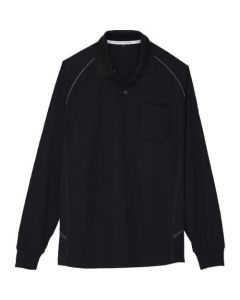 เสื้อโปโลแขนยาว A-3378 13 สีดำ LL