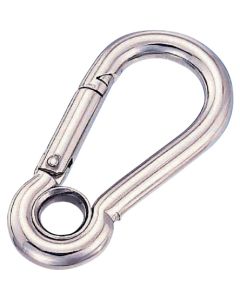 Stainless Steel Spring Hook with Grommet