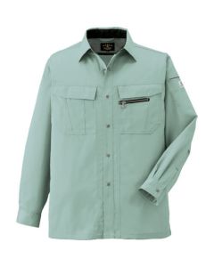 เสื้อเชิ้ตแขนยาว A-4458 9F เขียว 4L