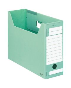 กล่องแฟ้ม - FS <E type> A4 jus box storage width 94 mm. สีเขียว