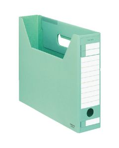 กล่องใส่แฟ้ม - FS <D type> ที่เก็บ A4 กว้าง 67 มม. สีเขียว