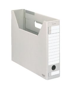 กล่องใส่แฟ้ม - FS <D type> ที่เก็บ A4 กว้าง 67 มม. เทา