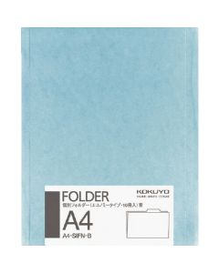 แฟ้มแยก (สี/แบบบาง) A4 สีน้ำเงิน แพ็ค 10 เล่ม