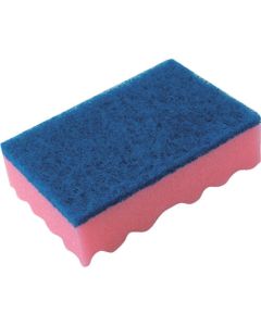 Power Sponge Scourer Heavy Duty Pink 120อัน