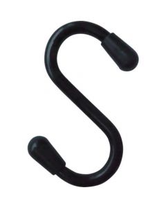 ลวดหุ้ม PVC ตะขอตัว S ดำ 50 มม. (4 ชิ้น)