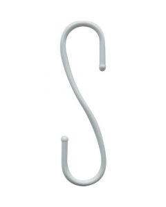 ตะขอพลาสติก S 8 x 245 มม. สีขาว (2 ชิ้น)