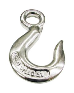 Stainless Steel Forged Cargo Hook, heavy w/safety latch