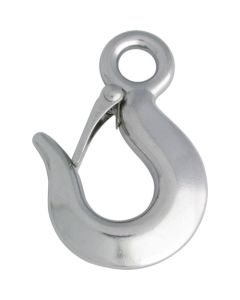 Stainless Steel Forged Cargo Hook, heavy w/safety latch