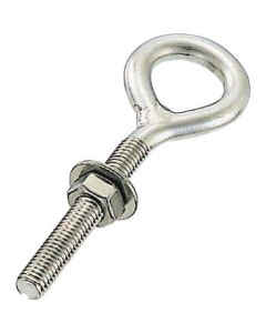 Stainless Steel Long Eye Bolt (welded) w/washer and nut 1อัน