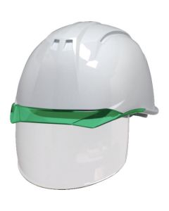 หมวกกันน็อค AA11-CS สีขาว/เขียว ลาย KP