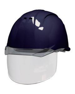 หมวกกันน็อคแบบใส (มีชิลด์ผิว) AA11EVO-CS KP น้ำเงิน/smoke