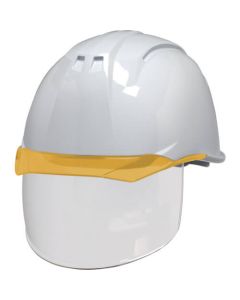 หมวกกันน็อคแบบใส (มีชิลด์ผิว) AA11EVO-CS KP ขาว/ส้ม