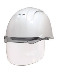 หมวกกันน็อคแบบใส (มีชิลด์ผิว) AA11EVO-CSW KP สีขาว/ควันบุหรี่