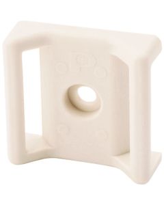Tak-Ty Hook&Loop Cable Tie Mounts-#6(M3) Screw-Flame Retardant Nylon 6.6-White ถุงละ 100อัน