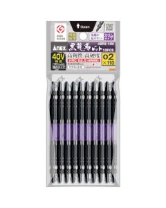 ABRS ดอกไขควง KURO RYUJIN Slim PH2 x 110mm (10 ดอก)