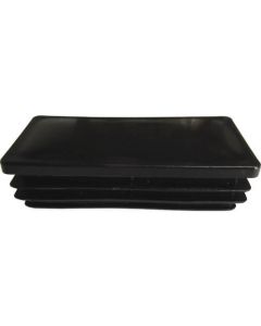 ฝาเรซิ่นสำหรับท่อแบน 50X25 ดำ (4 ชิ้น)
