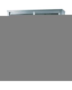 Stainless Steel Cabinets with Glass Sliding Door 1อัน