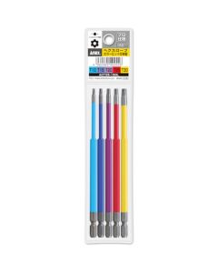 ดอกสว่านสีหกเหลี่ยม ชุด 5 ชิ้น ความยาวรวม 150 มม