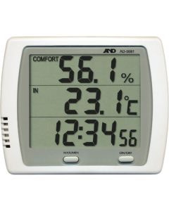 เทอร์โมไฮโกรมิเตอร์ AD5681 ทั่วไป (ISO) พร้อมการสอบเทียบ (รายงานการตรวจสอบ + ไดอะแกรมระบบตรวจสอบย้อนกลับ)
