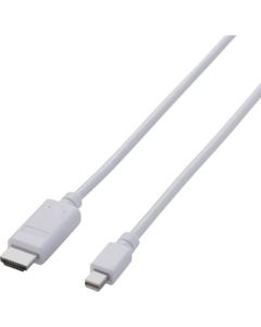 สายแปลง Mini DisplayPort-HDMI สีขาว 1 ม