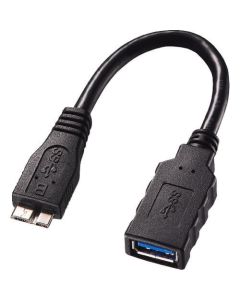 สายเคเบิลอะแดปเตอร์แปลงโฮสต์ USB 3.0 (MicroB ตัวผู้-A ตัวเมีย)