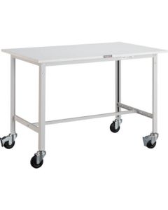 โต๊ะทำงานชนิด AE 1200 x 750 พร้อมล้อ φ100 สี W
