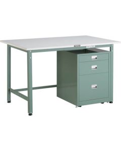 Light-Duty Workbench c/w 3 Cabinets