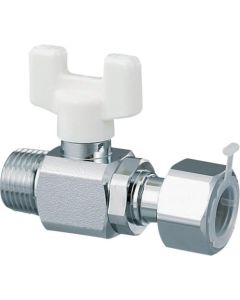 บอลวาล์วชนิด AE6 R3/4 x อแดปเตอร์/ตัวแปลงพร้อมน็อต (G3/4)