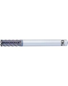 Short type carbide end mill for high-hardness steels