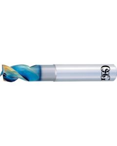 DLC Coated Carbide End Mill for Non-Ferrous Materials Standard 3-Flute Short Type Sharpe Corner Edge Type AE-TS-N เส้นละ 1 เส้น