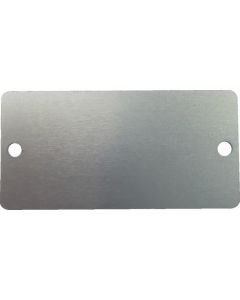 แผ่นอลูมิเนียมสำหรับแกะสลัก 25 x 50 x 0.8 2-φ3 4-R2 10 ชิ้น