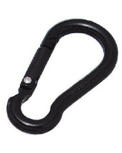 ตะขอเกี่ยวอลูมิเนียม (พร้อมอลูไมท์) สีดำ เส้นผ่านศูนย์กลางลวด 6mm ยาว 62mm