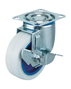 Plate Type Caster Air Caster  (nylon wheel rubber tire)