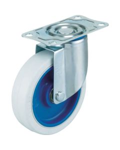 Plate Type Caster Air Caster  (nylon wheel rubber tire)
