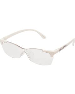 Glasses type magnifying glass (floral pattern) white