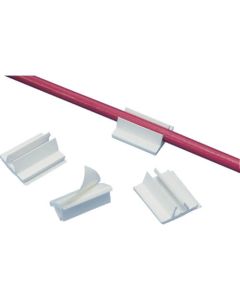 Adhesive Backed Mount Cord Clip-White 5ถุงถุงละ 100อัน