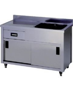ตู้น้ำทิ้งถังเดียวอ่างล้างจานซ้าย 1500 x 600 x 800