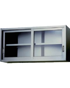 Stainless Steel Cabinets with Glass Sliding Door (Wall Mounted) 1อัน