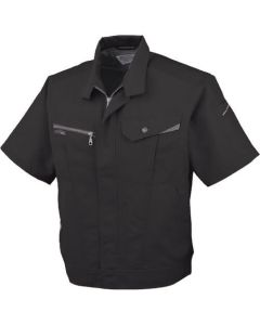 เสื้อเบลาส์แขนสั้น AS-720 23G สีถ่าน 5L