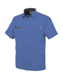 เสื้อแขนสั้น AS-727 6R สีน้ำเงิน L
