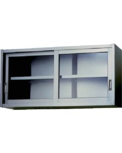 Stainless Steel Cabinets with Glass Sliding Door (Wall Mounted) 1อัน