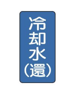 สติกเกอร์ท่อน้ำหล่อเย็น (ไปกลับ) (เล็ก) อลูมิเนียม 80 x 40 ชุดละ 10 อัน