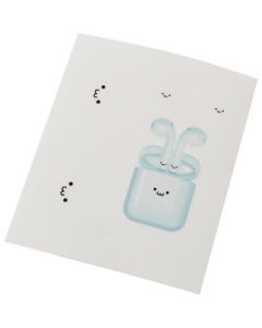สติกเกอร์การออกแบบที่เข้ากันได้กับ AirPods (ชิโระจัง)