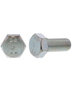 Trivalent zinc cr+3 color white Hexagon bolt(Full thread(Yotto 12X60  กล่องละ 50 เส้น