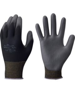ถุงมือยูรีเทน Unlined B0500 Palm fit gloves สีดำ ไซส์ M