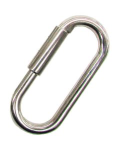 สเตนเลสสตีล Quick lock catch (แบบคาราบิเนอร์) เส้นผ่านศูนย์กลางของสาย 6mm ความยาว 60mm (รวม 1 ชิ้น)