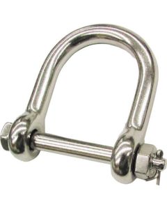 Stainless Steel Wide Screw Pin D-Shackle. Cotter Pin type 1อัน